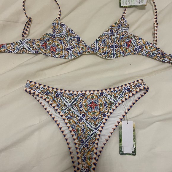SOLD - Bydee Sicilia Print Swimsuit - Picture 3 of 5